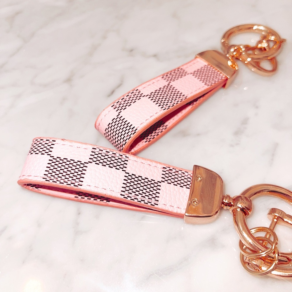 Pink/Gold Luxury Keychain